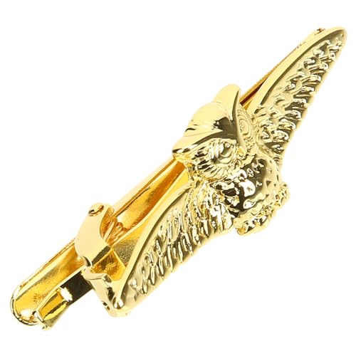 FOMIYES Klassische Goldene Krawattenklammer Herren Owl Design Eleganter Anzug Zubehör Robuste Krawattennadel für Business Hochzeit und Alltag von FOMIYES