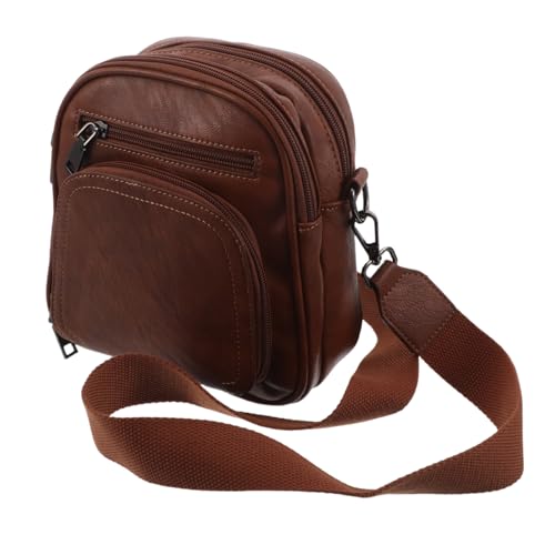 FOMIYES Kleine Damen Crossbody Tasche aus Strapazierfähigem Pu-Material Verstellbarer Schultergurt mit Kartenfächern Schlankes Portemonnaie für Alltag und Reisen Vielseitig und Kompakt von FOMIYES