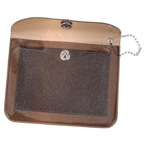 FOMIYES Kleine Damen Geldbörse Transparente Geldbörse mit Druckknopf Handliche Karten Münzaufbewahrung für Lippenstift Schlüssel Kleine Gegenstände von FOMIYES