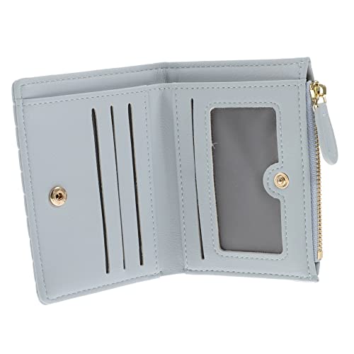 FOMIYES Kleine Damen Geldbörse aus PU Schlankes Kartenetui mit Münzfach und Schlüsselanhänger Tragbare Wechselgeldbörse Kompakt und Leicht für Alltag Shopping und Reisen von FOMIYES