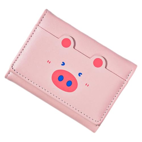 FOMIYES Kleine Damen Geldbörse aus Süße Cartoon Geldtasche mit Mehreren Kartenfächern Kompaktes Portemonnaie für Münzen und Kreditkarten Leicht und Robust für Outdoor Shopping von FOMIYES