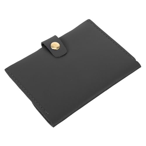 FOMIYES Kleine Damen Münzbörse aus PU Material Kompakte Modische Geldbörse mit Vielseitigem Organizer für Münzen Schmuck und Kleingeld Tragbare Tasche in Elegantem Schwarz für Alltag und von FOMIYES