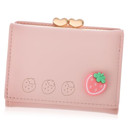 FOMIYES Kleine Geldbörse Damen PU Geldbörse Mit Fruchtmustern Multifunktionale Damen Geldtasche Für Münzen Karten Schlüssel Exquisites Design von FOMIYES