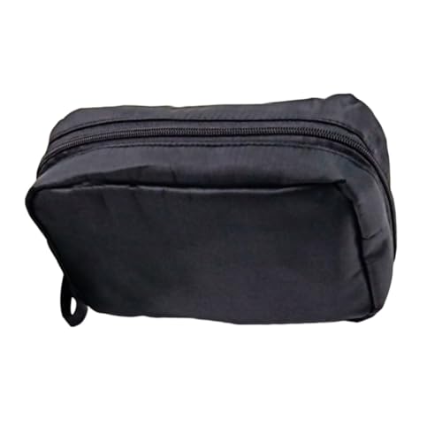 FOMIYES Kleine Kosmetiktasche Damen Reise Make Up Organizer Nylon Tragbar Leicht mit Mehreren Fächern Schwarz Rot für Urlaub Business Outdoor Zufällige Farbe Zufällige Farbe von FOMIYES