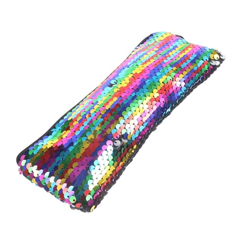 FOMIYES Kleine Kosmetiktasche Damen mit Reißverschluss Handliches Pailletten Schminktäschchen für Make Up Schmuck und Elektronik Vielseitige Aufbewahrungstasche für Reisen und Alltag von FOMIYES