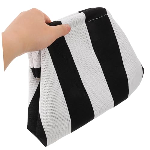 FOMIYES Kleine Kosmetiktasche Damen mit Streifenmuster Handliche Makeup Bag für Reisen Große Kapazität Stilvoll und Praktisch Sichere Aufbewahrung Vielseitig Kombinierbar Modischer von FOMIYES