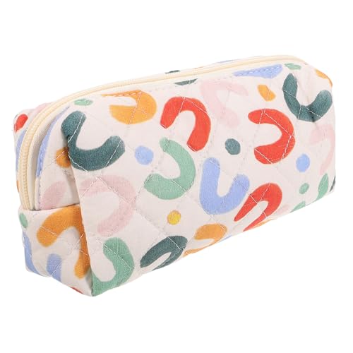 FOMIYES Kleine Makeup Tasche aus Baumwollstoff mit Reißverschluss Geräumige Kosmetiktasche und Stiftetui für Damen als Reise und Kulturbeutel Vielseitig und Robust Leicht Tragbar von FOMIYES