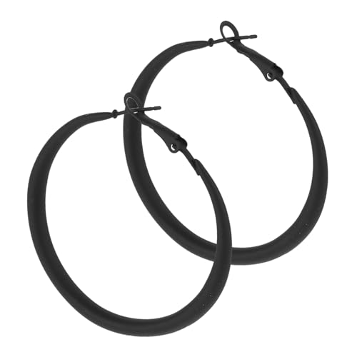 FOMIYES Kleine Schwarze Creolen Ohrringe Stil Leicht Elegant für Damen Alltag Party Schmuck FOMIYES Kleine Schwarze Creolen Ohrringe Stil Leicht Elegant für Damen Alltag Party Schmuck von FOMIYES