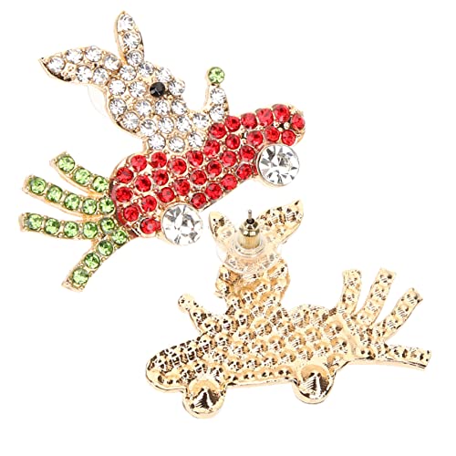 FOMIYES Kleine Süße Kaninchen ohrstecker mit Funkelnden Zirkonia Leicht und Bequem für Damen Modischer Ohrschmuck Passend zu Freizeit Festtagsoutfits Bunte Karotten ohrringe von FOMIYES