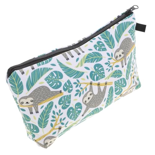 FOMIYES Kleine Tragbare Schminktasche mit Baumfaultier Motiv Kompakter Kosmetikbeutel für Damen Leichter Organizer für Reisen Camping und Alltag Modisch und Praktisch von FOMIYES