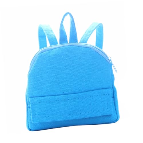 FOMIYES Kleiner Rucksack Ornament für Puppen Selbstgemacht Kleiner Büchertasche Stoffmaterial Langlebig und Waschbar für Kinder und Miniatur Hausszenarien von FOMIYES
