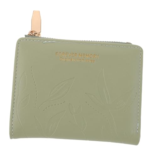 FOMIYES Kleines Damen Portemonnaie aus hochwertigem Material mit Reißverschluss Münzfach Kompakte Bifold Geldbörse Große Kapazität Sicherer Kleingeldbeutel Praktische Brieftasche für von FOMIYES