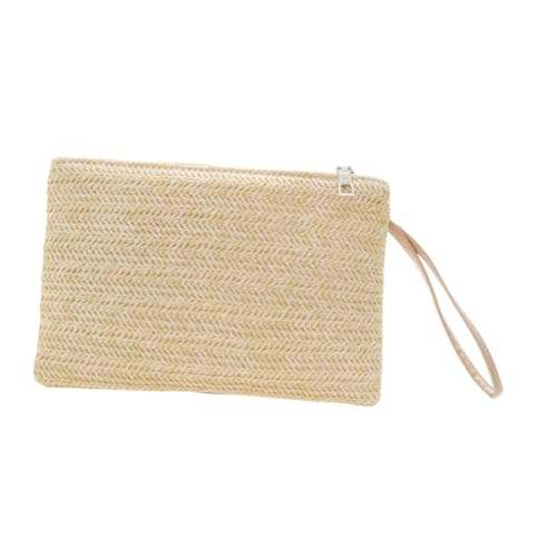 FOMIYES Kleines Kartenaufbewahrungstasche Multifunktionale Geldbörse mit Strohborte Handgefertigte Strandtasche für Geld Kopfhörer für Besondere Anlässe von FOMIYES