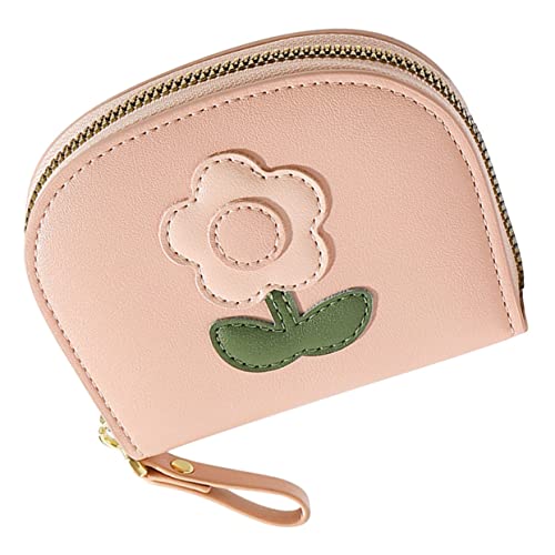 FOMIYES Kleines Pu Kartenetui Damen mit Reißverschluss Mehrfachfächer für Kreditkarten Mini Geldbörse mit Münzfach Kompakter Kartenhalter für Reisen und Alltag Geschenkidee von FOMIYES