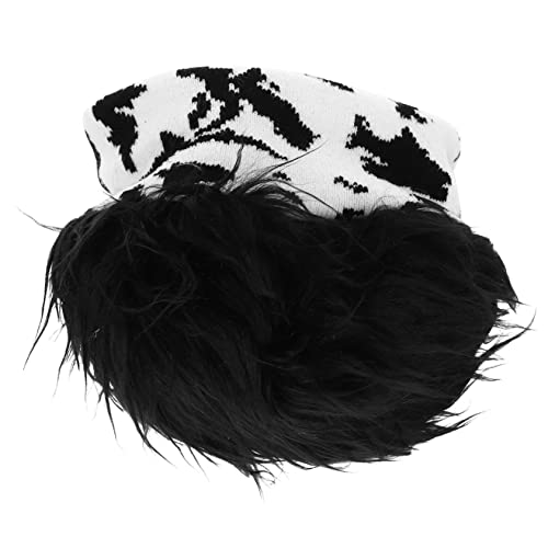 FOMIYES Punk Perückenmütze Schräge Mütze Lustige Stilvolle Perückenhut Für Männer Winterstrickmütze Partymütze Wollmütze Als Kopfbedeckung Für Halloween Cosplay Geburtstag Show von FOMIYES