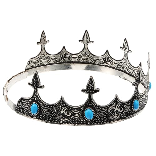 FOMIYES Königskrone Metallkopfschmuck Für Männer Vintage Party Stirnband Cosplay Requisite Retro Haarschmuck Herren Kopfbedeckung von FOMIYES