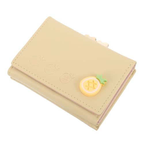 FOMIYES Kompakte Damen Geldbörse PU Faltbar Leichtes Portemonnaie mit Münzfach Kartenhaltern für Unterwegs Kreatives Design von FOMIYES