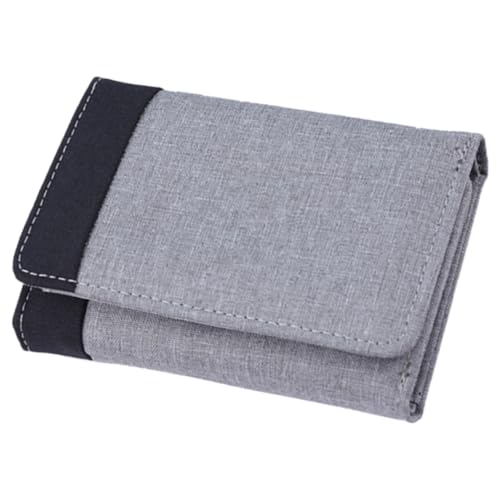 FOMIYES Kompakte Herren Geldbörse aus Robustem Canvas mit Kleinem Kartenfach Schlankem Design und Praktischem Münzfach als Portemonnaie für Business Reise und Alltag Leicht und Langlebig von FOMIYES