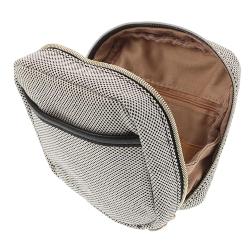 FOMIYES Kompakter Reise-Make-up Organizer wasserdichte Polyester Kosmetiktasche mit Reißverschluss und Fächern Kleine Leichte Make-up Bag für Alltag Arbeit und Unterwegs von FOMIYES