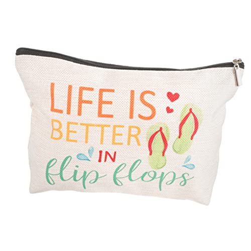 FOMIYES Kosmetiktasche Mit Reißverschluss Kleine Make-up-Tasche Aus Baumwoll-leinen Für Reise Und Täglichen Gebrauch Organizer Für Damen Und Mädchen von FOMIYES