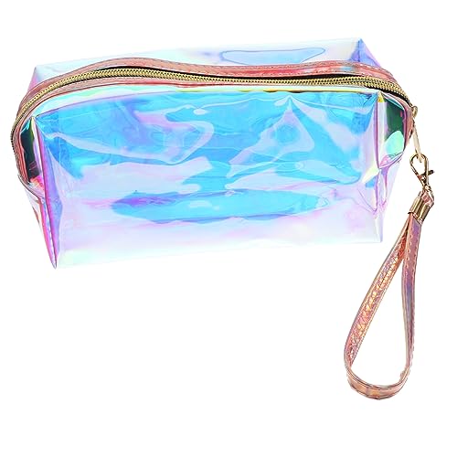 FOMIYES Reise Make Up Tasche für Damen Transparente Kosmetiktasche Kulturbeutel Tragbare Aufbewahrungstasche für Reisen Schmuck und Accessoires von FOMIYES