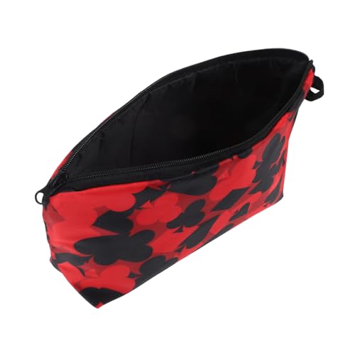 FOMIYES Kosmetiktasche mit Reißverschluss Praktische Stilvolle Schminktasche im Pokerkarten Design für Reisen Hochwertiges Make Up Organizer für Frauen Tragbar Funktional von FOMIYES