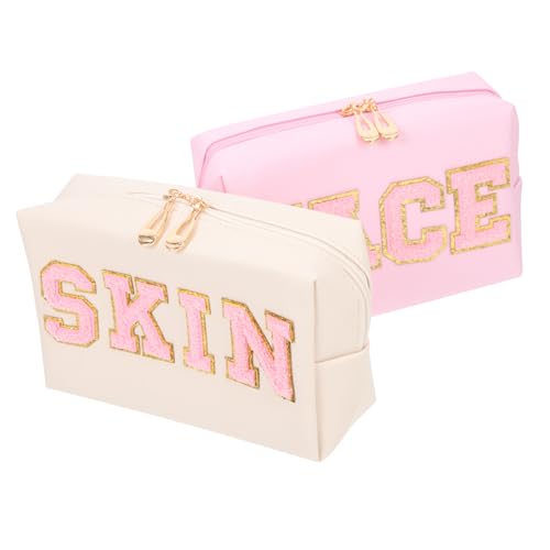 FOMIYES Kosmetiktaschen-Set Für Damen Dekorativ Bestickte Kulturtasche Großer Tragbarer Kosmetik-Organizer Reise-toilettenartikel-Tragetasche von FOMIYES