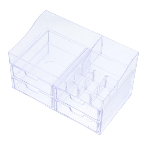 FOMIYES Make-up-organizer Mit 4 Schubladen Für Den Schminktisch Schreibtisch-organizer Aufbewahrungsbox Im Schubladenstil Klein Platzsparend von FOMIYES