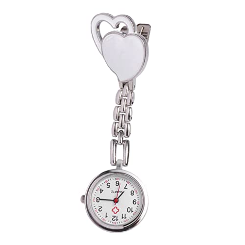 FOMIYES Hängende Uhr Herzförmig Modisch Kreative wasserdichte Taschenuhr Weiß Für Dekorativen Gebrauch Aus Langlebigen Materialien Mit Exquisiten Details von FOMIYES