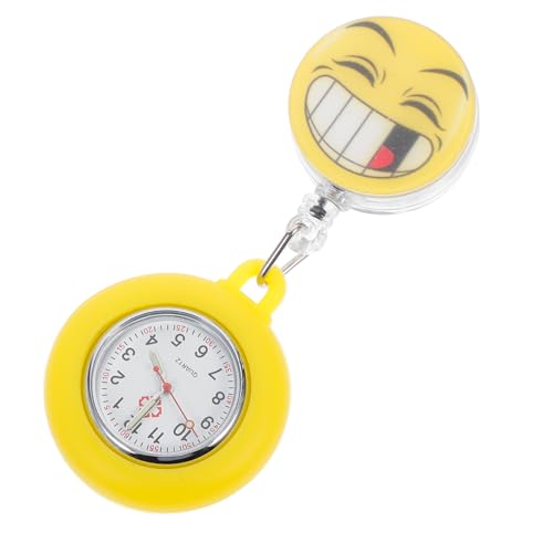 FOMIYES Krankenschwester Uhr Clip Einziehbar wasserdichte Taschenuhr für Pflegekräfte Lustige Designuhr für Krankenschwestern Ärzte Robuste Clip Funktion für Sicheres Perfektes von FOMIYES
