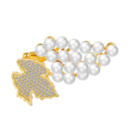 FOMIYES Kreative Brosche Perlen Leichte Langlebige Brosche Metall für Kleidung Taschen Schals Muster Funkelnde Dekoration für Ihren Look von FOMIYES