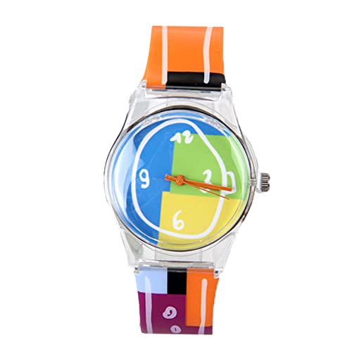 FOMIYES Bunte Kinderuhr Cartoon Kinderuhr Präzise Analoguhr für Jungen und Mädchen Komfortables Armband für Schul und Freizeitgebrauch Farbige Schüleruhr von FOMIYES