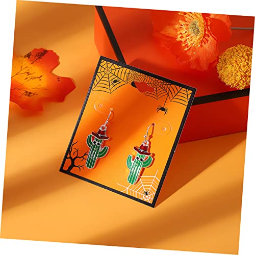 FOMIYES Pflanzen-ohrhänger Für Frauen Tropfenohrringe Mit Grünen Pflanzen Modische Metallohrringe Baumelnde Ohrringe Für Damen Lustiger Schmuck Für Teenager-mädchen von FOMIYES