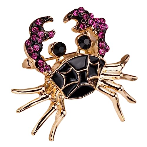 FOMIYES Kreative Krabbenbrosche für Damen Stilvolle Tierbrosche Niedlicher Anstecker für Schals Taschen Kleidung Einzigartiges Design in von FOMIYES