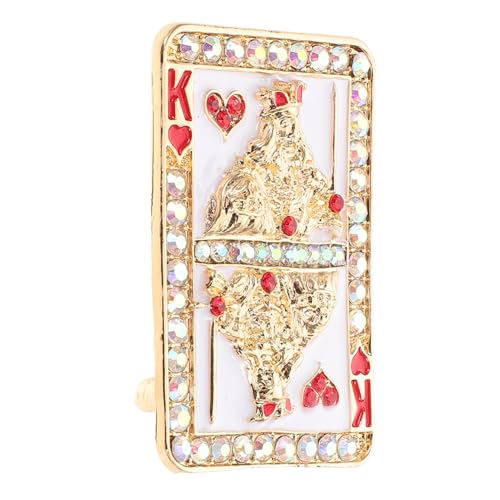 FOMIYES Kreative Poker Karten Brosche mit Strass Legierung Anstecknadel für Anzüge Jacken Hüte Hip Hop Stil Party Accessoire für Männer und Frauen FOMIYES Kreative Poker Karten Brosche mit Strass Legierung Anstecknadel für Anzüge Jacken Hüte Hip Hop Stil Party Accessoire für Männer und Frauen von FOMIYES