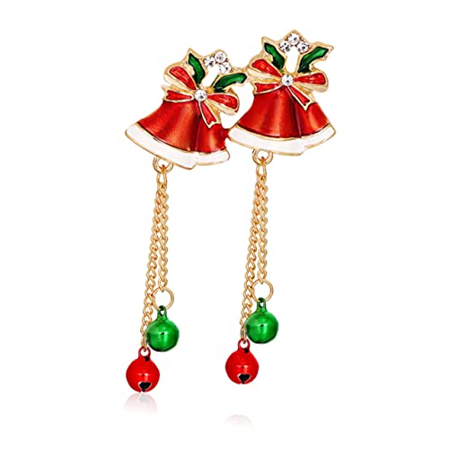 FOMIYES Kreative Weihnachtsbrosche mit Glocken Design Dekorative Anstecknadel für Kleidung Taschen und Schals für Festliche Anlässe von FOMIYES