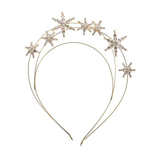 FOMIYES Kristall-Haarband, Stern-Haarreifen, mehrlagig, Tiara, Strass, Haarschmuck für Hochzeit, Brautschmuck, Kopfschmuck für Frauen und Mädchen, Braut von FOMIYES