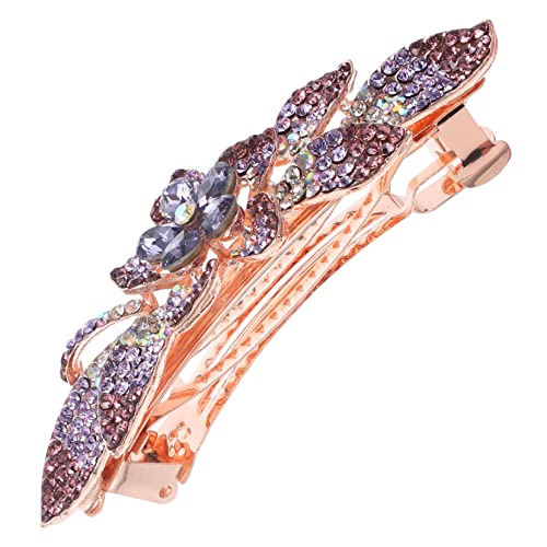 FOMIYES Haarspange mit Strasssteinen Eleganter Haarschmuck für Damen für Hochzeiten und Feiern Metallspange für Dickes Haar Ästhetische Haar Accessoires von FOMIYES