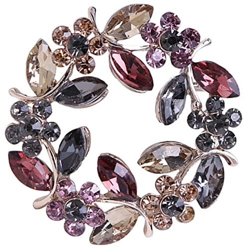 FOMIYES Blumen Brosche Mit Strass Schmuck Anstecknadel Für Damen Revers Pins Für Verschiedene Anlässe von FOMIYES