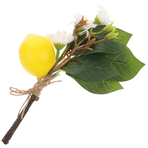 FOMIYES Künstliche Zitronenstängel Blumen Ästhetische Dekoration Für Den Innenbereich Natürlich Gefälscht Realistisch Künstliche Blumen Zitronensimulation Zitronenzweig von FOMIYES