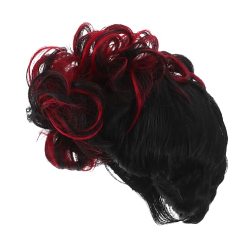 FOMIYES Kurze Lockenperücke für Damen Synthetisches Haar Gewellter Elf Look für Cosplay und Partys Natürliches Aussehen Komfortable Sanfte Materialiendm Bh von FOMIYES