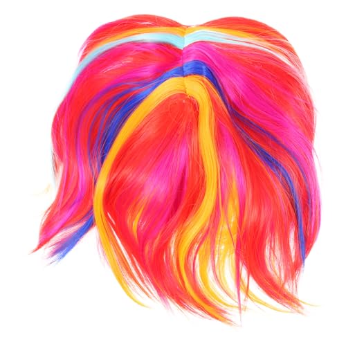 FOMIYES Kurzer Gerader Perücke Damen Bob Perücke für Kostüm Cosplay Bequeme Atmungsaktive Synthetische Haartracht für Partys von FOMIYES