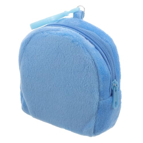 FOMIYES Kleine Plüsch Geldbörse für Mädchen Schlüsselanhänger Münztasche Weiche Münzbörse in Bunten Farben Organizer für Reisen und Alltag von FOMIYES