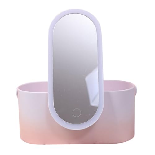 FOMIYES LED Beleuchteter Kosmetik Spiegel mit Aufbewahrungsbox Tragbar Drehbar Kompakt für Make Up und Hautpflege Abs Robust Multifunktionaler Organizer für Schminktisch und Schreibtisch FOMIYES LED Beleuchteter Kosmetik Spiegel mit Aufbewahrungsbox Tragbar Drehbar Kompakt für Make Up und Hautpflege Abs Robust Multifunktionaler Organizer für Schminktisch und Schreibtisch von FOMIYES