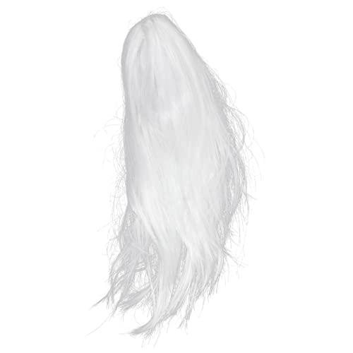 FOMIYES Lange Geisterperücke für Halloween Cosplay Kostümpartys Schwarze Weiße Synthetische Haarperücke Gruselige Looks Maskeraden von FOMIYES