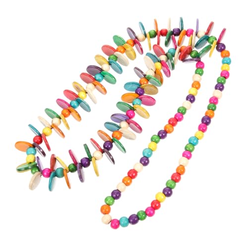 FOMIYES Bunte Halskette Für Damen Perlenkette Aus Kokosnussschalen Im Böhmischen Stil Statement-halskette Für Frauen Und Mädchen Accessoire Für Alltag von FOMIYES
