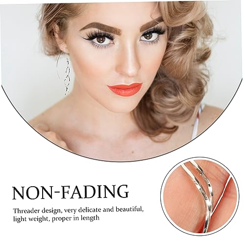 FOMIYES Lange Quasten Kettenohrringe für Damen Drop Ohrringe aus Silberfarbenem Leichte Threader Ohrstecker Langlebig und Vielseitig für Verschiedene Frisuren von FOMIYES