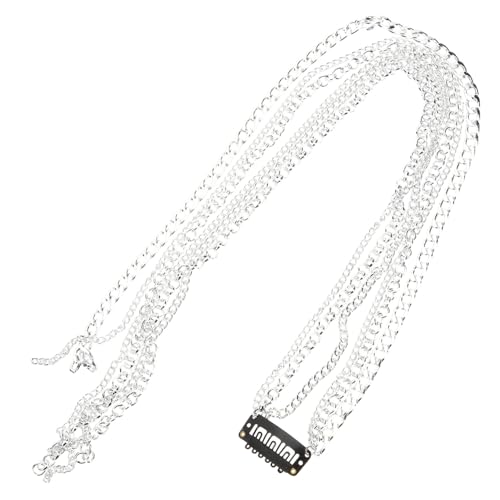 FOMIYES Lange Strass Haarkette mit Quaste Glitzerndes Haaraccessoire Stabiler Clip Modischer Haarschmuck für Damen und Mädchen Kopfschmuck Design für Besondere Anlässe von FOMIYES