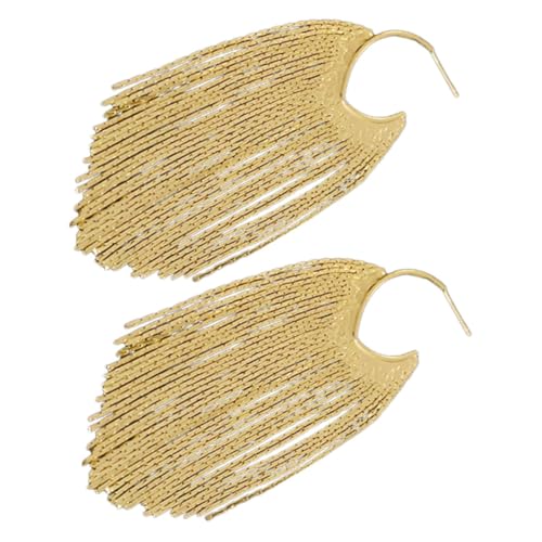 FOMIYES Lange Tassel Ohrringe Damen Silbernadeln Geometrisch Ohrhänger Retro Design Leicht Tragbar Modischer Ohrschmuck für Frauen und Mädchen von FOMIYES