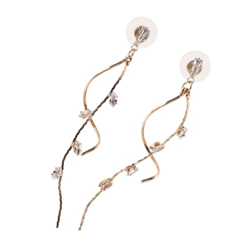 FOMIYES Lange Zirkonia Quastenohrringe Damen Modische Ohrhänger Vielseitig für Party Hochzeit Tägliches Tragen Stilvolle Ohrschmuck von FOMIYES